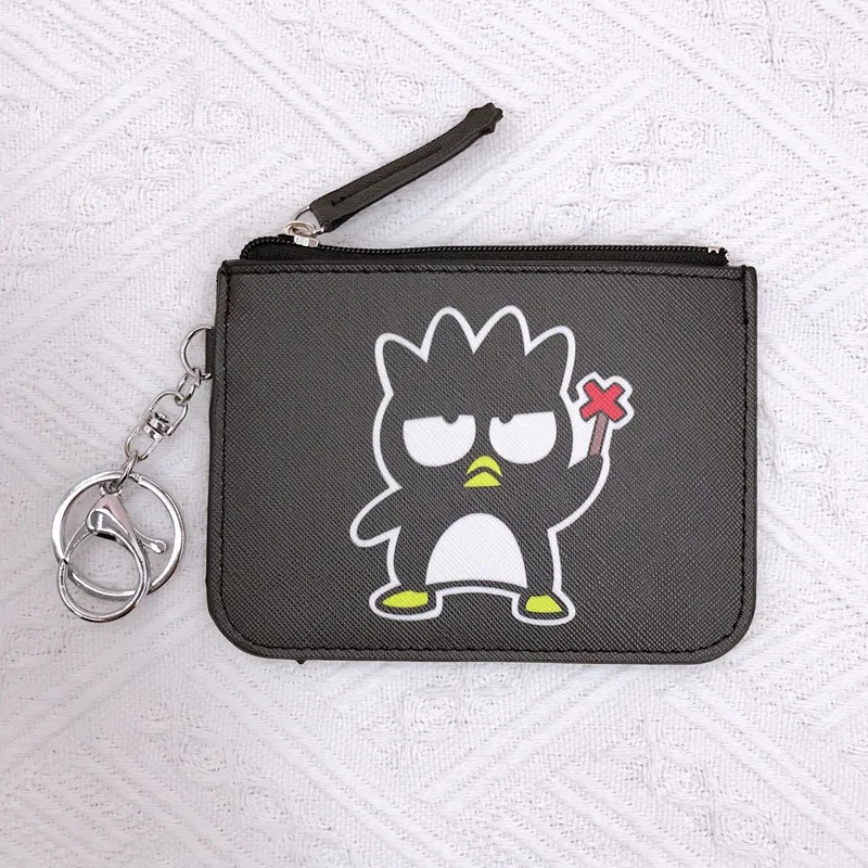 Sanrio Coin Purse Anime Badbadtz Maru Children Toys Wallet Kawaii Girls Card Holder Fashion Women Wallet Boys Birthday Gifts New