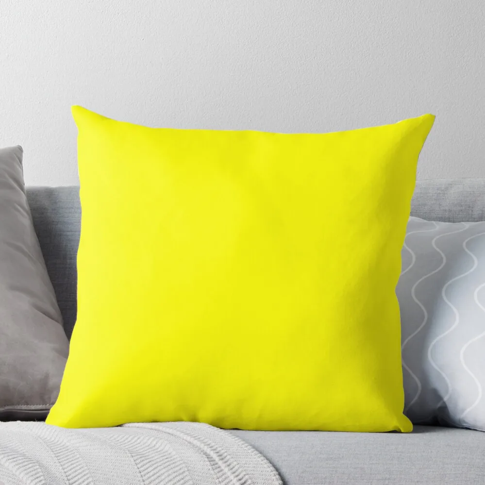 

Neon Yellow Throw Pillow Luxury Pillow Case Luxury Cushion Cover