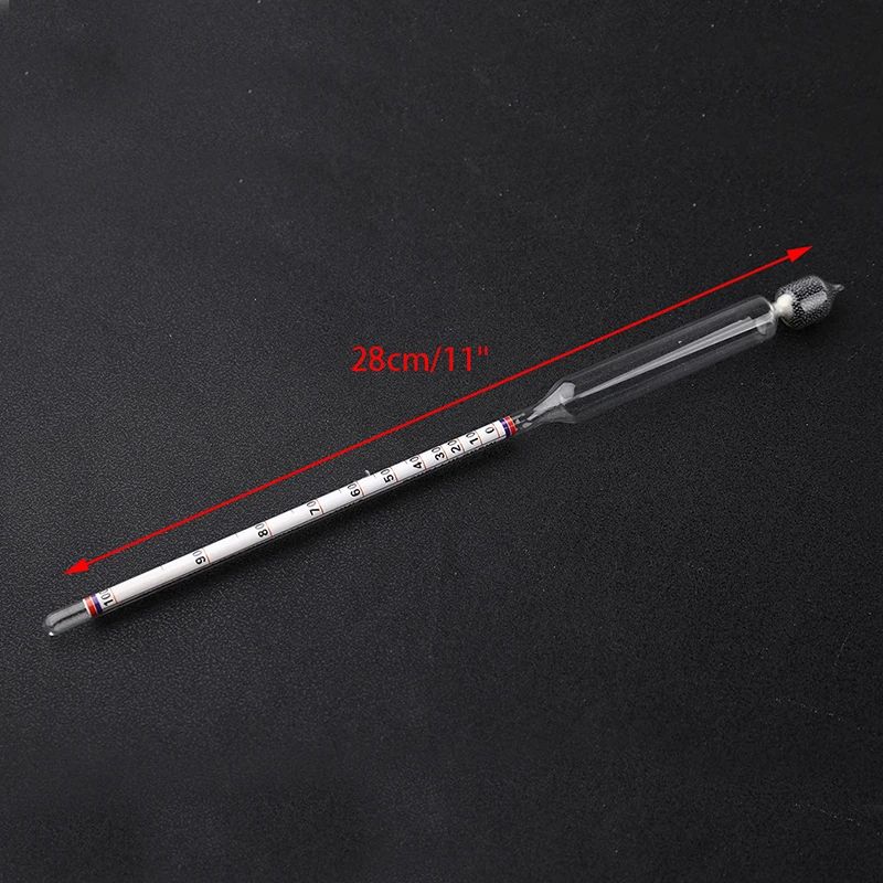 1Pc 0-100 Degree Glass Wine Alcohol Meter Wine Concentration Meter Liquor Alcohol Fruit Rice Measuring