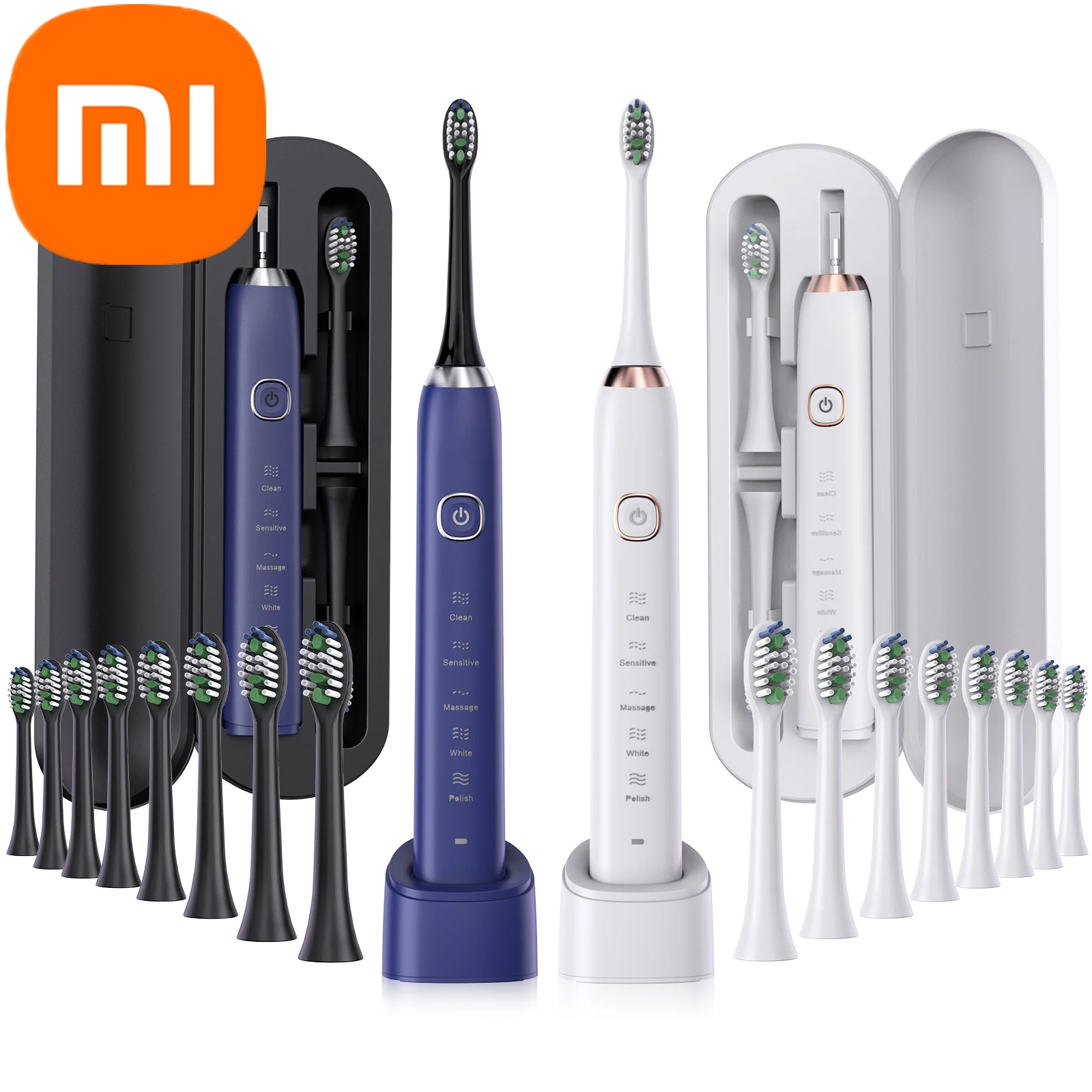 

Xiaomi Smart Sonic Electric Toothbrush Ultrasound IPX7 Rechargeable Tooth Brush 5 Mode Smart Time Whitener Teethbrush Sarmocare