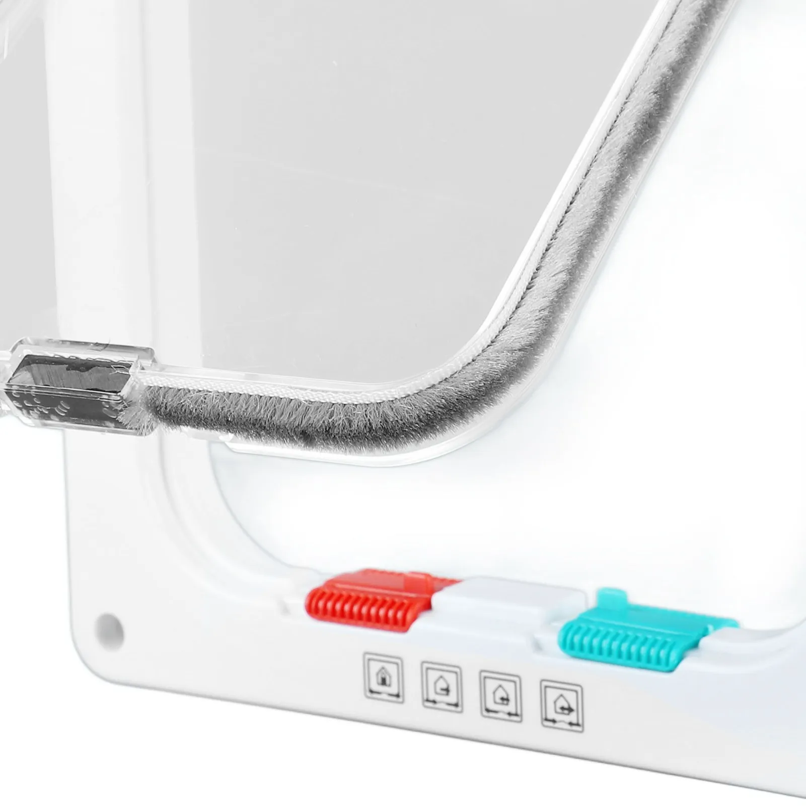 Cat Flap Door Lockable Low Noise Interior Exterior Kitten Door Window Wall White Kitten Flap Pet Lockable Cat cat door,pet door
