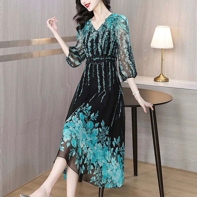 green emerald velvet dress Fall Festival Lace Midi M / Chocolate