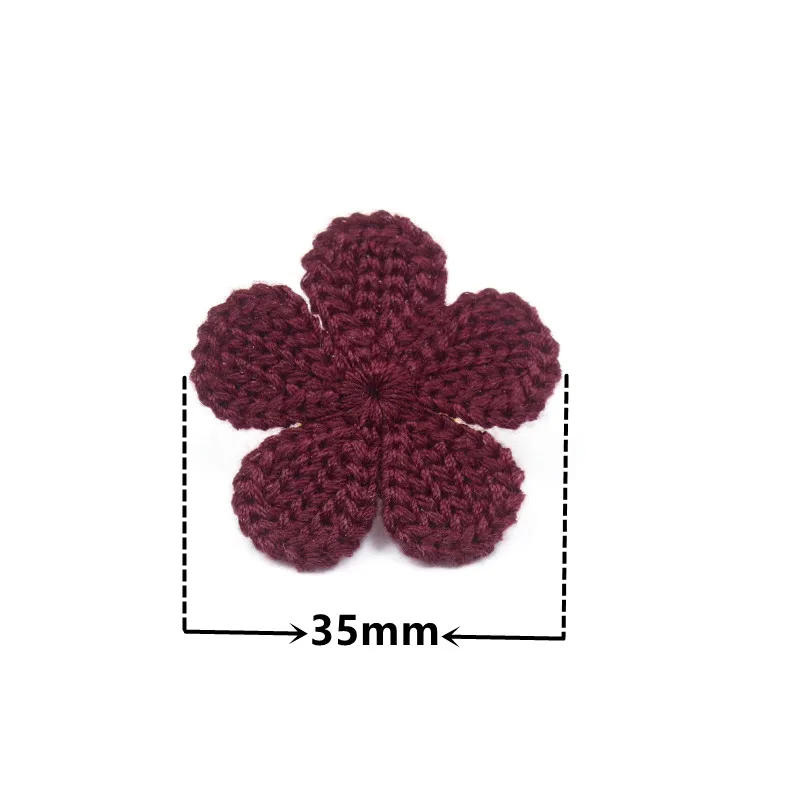 35mm 20Pcs/Pack Mini Plum Blossom Rosette For Home Wedding Party Hat Clothing Decoration Scrapbooking DIY Crafts Supplies