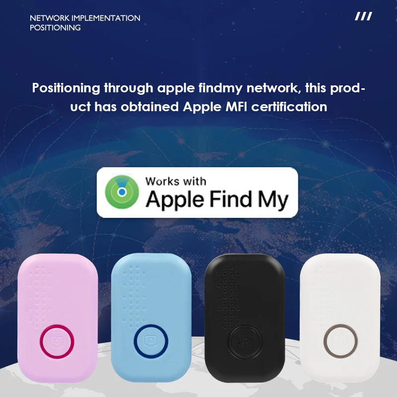 Localizador de llaves Mitag, localizador GPS Bluetooth certificado por MFi,  dispositivo antipérdida que funciona con Apple Find My - AliExpress