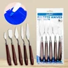5 Pack Stainless Steel Oil Painting Knives Artist Crafts Spatula Palette Knife Scraper Drawing Art Tools Stationery Supplies 2