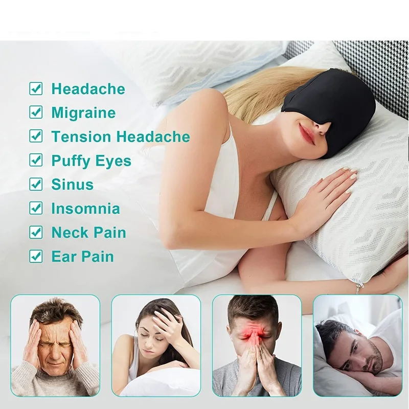 Gel Cold Hot Head Ice Cap Head Wrap Face Mask Massage Sleep Eye Mask Health Care Tool head ice cap