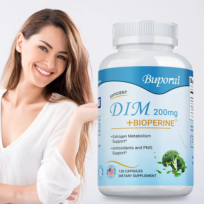 DIM + BIOPERINE Promotes Normal Estrogen Metabolism Menopause Support Helps Control Appetite Promotes Detoxification