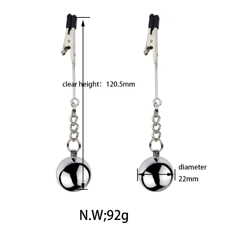 Nipple Clips Sex Toys Stainless Metal Chain Breast Clip Sucker for Couples