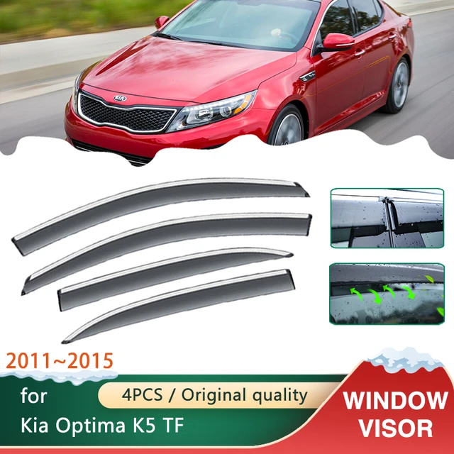 Korridor spisekammer Pacific Car Windows Visors for Kia K5 Optima TF 2011~2015 Accessories 2012 2013  Awnings Sun Rain Smoke Shades Guard Deflector Windshie - AliExpress