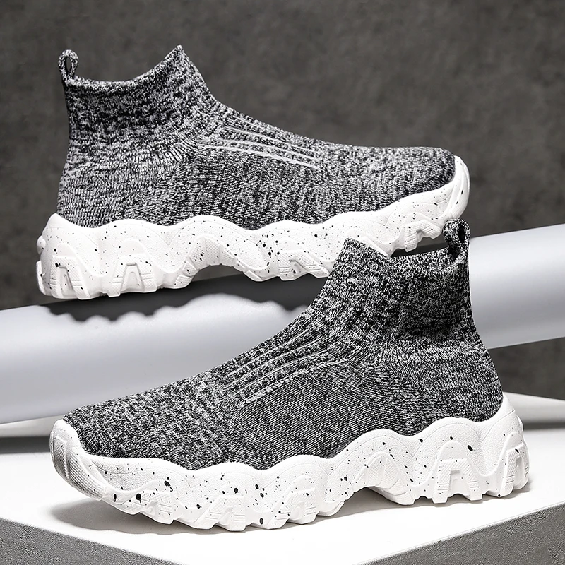 

Damyuan Mens Lightweight Running Shoes Breathable Casual Mesh Shoes for Women Outdoor Lightweight Sneakers Couple Socks Shoes
