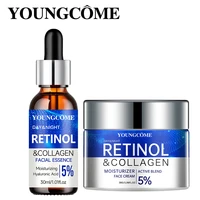 Retinol Cream Serum Combo Set Locks In Moisture Repairs Skin Smoothes Wrinkles Increases Elasticity For Younger Healthier Skin 1