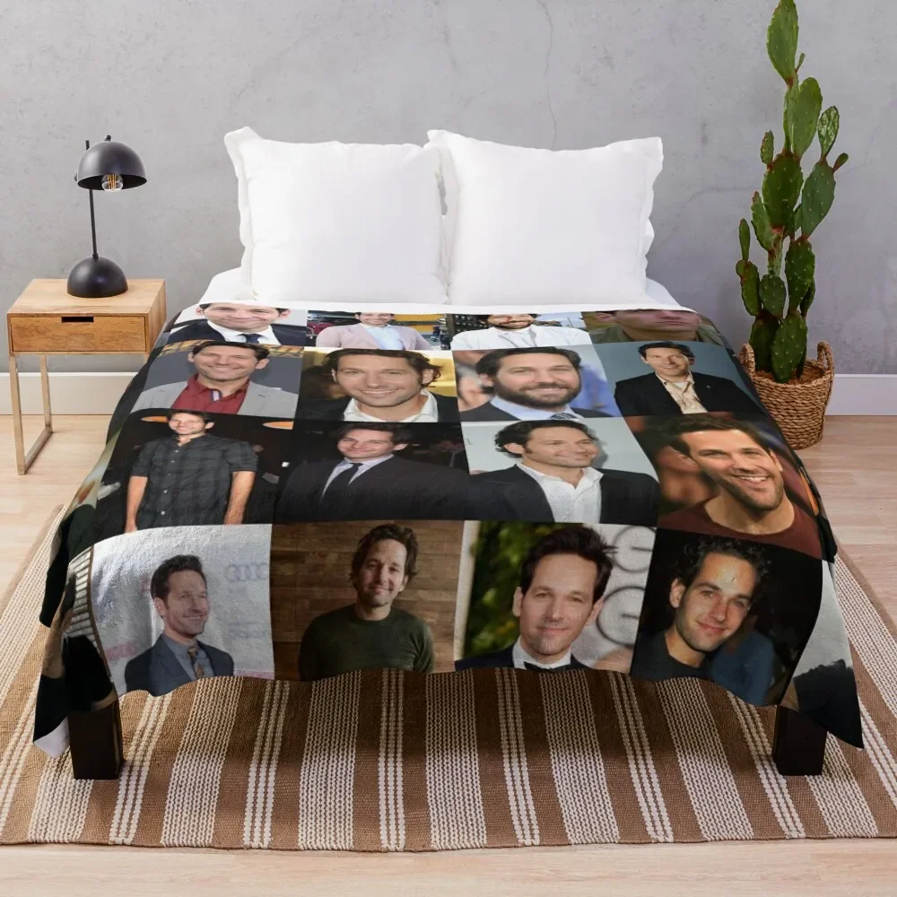 

Paul Rudd Throw Blanket Camping Custom Personalized Gift cosplay anime Kid'S Blankets