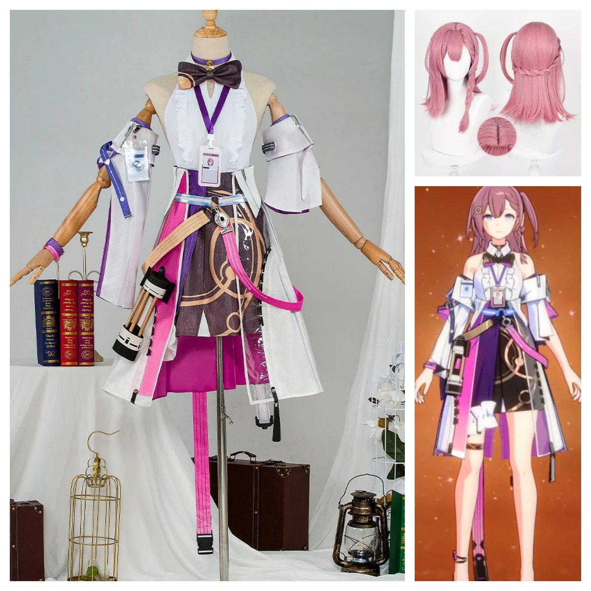

Asta Cosplay Costume Full Set With Wig Game Honkai Star Rail Suit Halloween Carnival Party Women Gorgeous Uniform