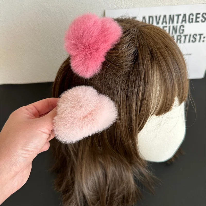 2023 Korean Rex Rabbit Hair New Ladies Fashion Luxury Claw Clip Summer High Quality Shark Clip Girls Hair Accessories Decoration glamour new shark clip korean style ladies hairpin luxury high quality 100% mink hair fashion girls hair accessories decoration