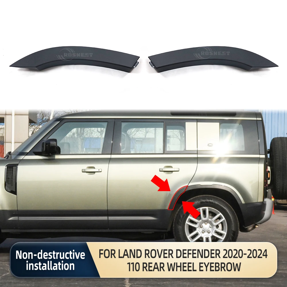 Sopracciglio Della Ruota Della Striscia Di Protezione Dell'Arco Della Ruota Posteriore Per Land Rover 2020 2021 2022 2023 2024 Defender L663 110 Acces