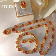  FFGems Zultanite Jewelry Big Stone Sets Created Gemstone Color Change  Women Wedding Engagment Party Birthday Gift Free Shipping 