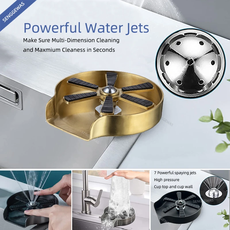 Automatic Stainless Steel Cup Washer Kitchen Faucet Cup Washer Stainless Steel Aliexpress