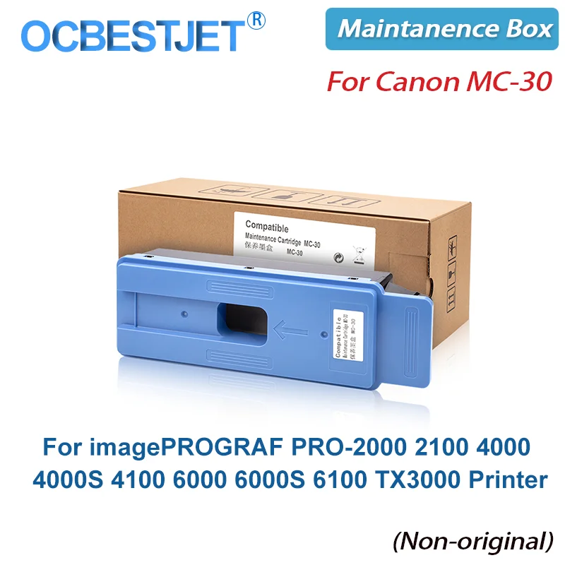 

MC-30 For Canon Maintenance Cartridge For imagePROGRAF PRO-2000 2100 4000 4000S 4100 4100S 6000 6000S 6100 TX3000 4000 Printer