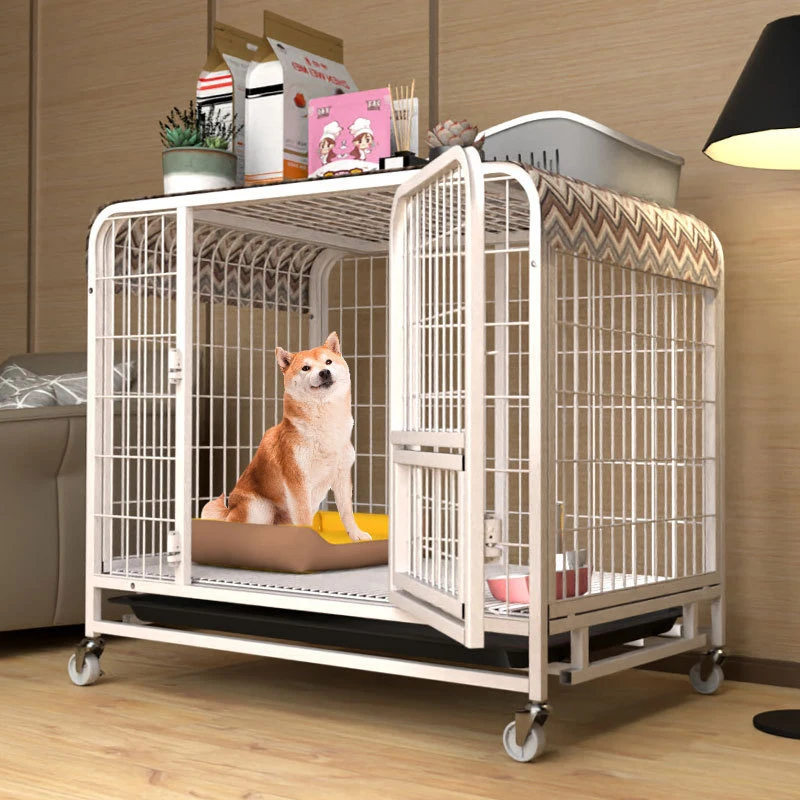 BOOTEELY Heavy Duty Dog Kennels Metal Dog Kennels Heavy Duty Indestructible And Escape-Proof Dog Crate Cage Kennel for Large Dog 3