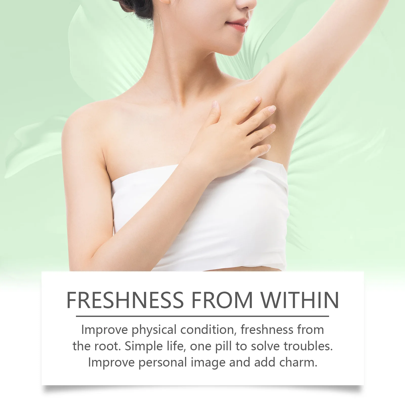 Body Odor Eliminator Capsules Underarm Care Reduce Bad Breath Chlorophyl Capsules Gut Health Skin Care