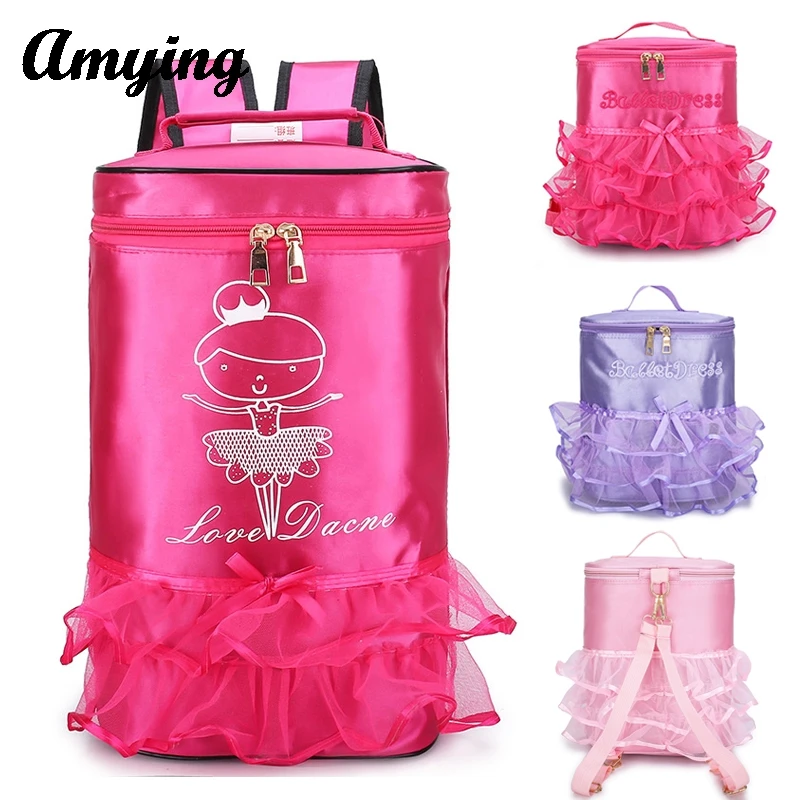 New Kids Backpack Dance Bag Children Dance Duffel Bag Girls Gymnastics Latin Dance Bag Toddler Yoga Tap Dance Jazz Storage Bag 2