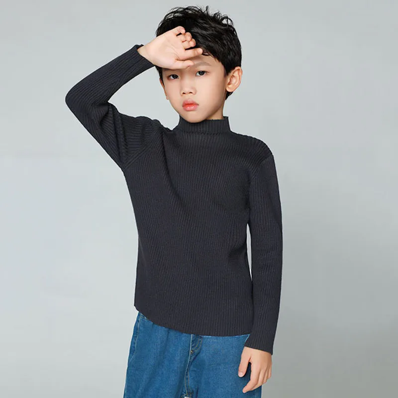 

Sweaters Baby Girls Boys Clothes Autumn Winter Kids Knitting Pullovers Tops Boys Girls Long Sleeve Turtleneck Sweaters Knitwear