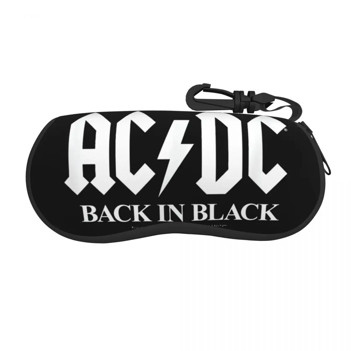 

AC Back In Black Band Music Glasses Case Portable Eyewear Protector Print Eyewear Container
