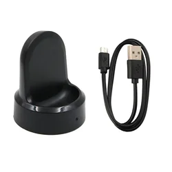 Magnetic Smartwatch Charging Cradle Dock with USB Cable (Black)