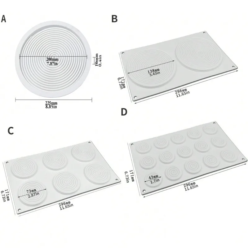 Silicone Baking Pan Mold for 3D Cake Candy Making Versatile Tool for Christmas Decorations and DIY Bakery Kitchen Accessories