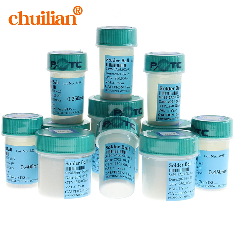 Бессвинцовый паяльный шарик PMTC 250K PMTC BGA 0,2-0,76 мм, реболлирующий шарик BGA для IC чипов, сварки печатных плат, переделки Бессвинцовый паяльный шарик PMTC 250K PMTC BGA 0,2-0,76 мм, реболлирующий шарик BGA для IC чипов, сварки печатных плат, переделки