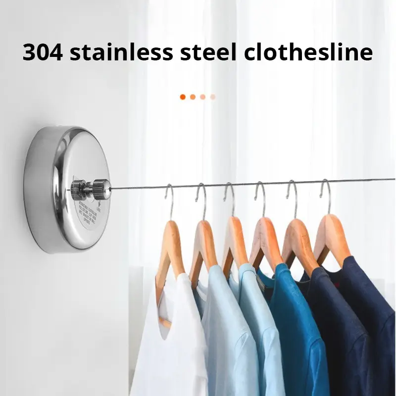 Clothes Drying Rack Clothing Drying Rope Clothes Drying Line 2.8m Adjustable