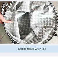 Foldable Round Clothes Laundry Basket Child Toys Dirty Clothes Household Storage Box Cotton Waterproof Large Capacity Organizer 5