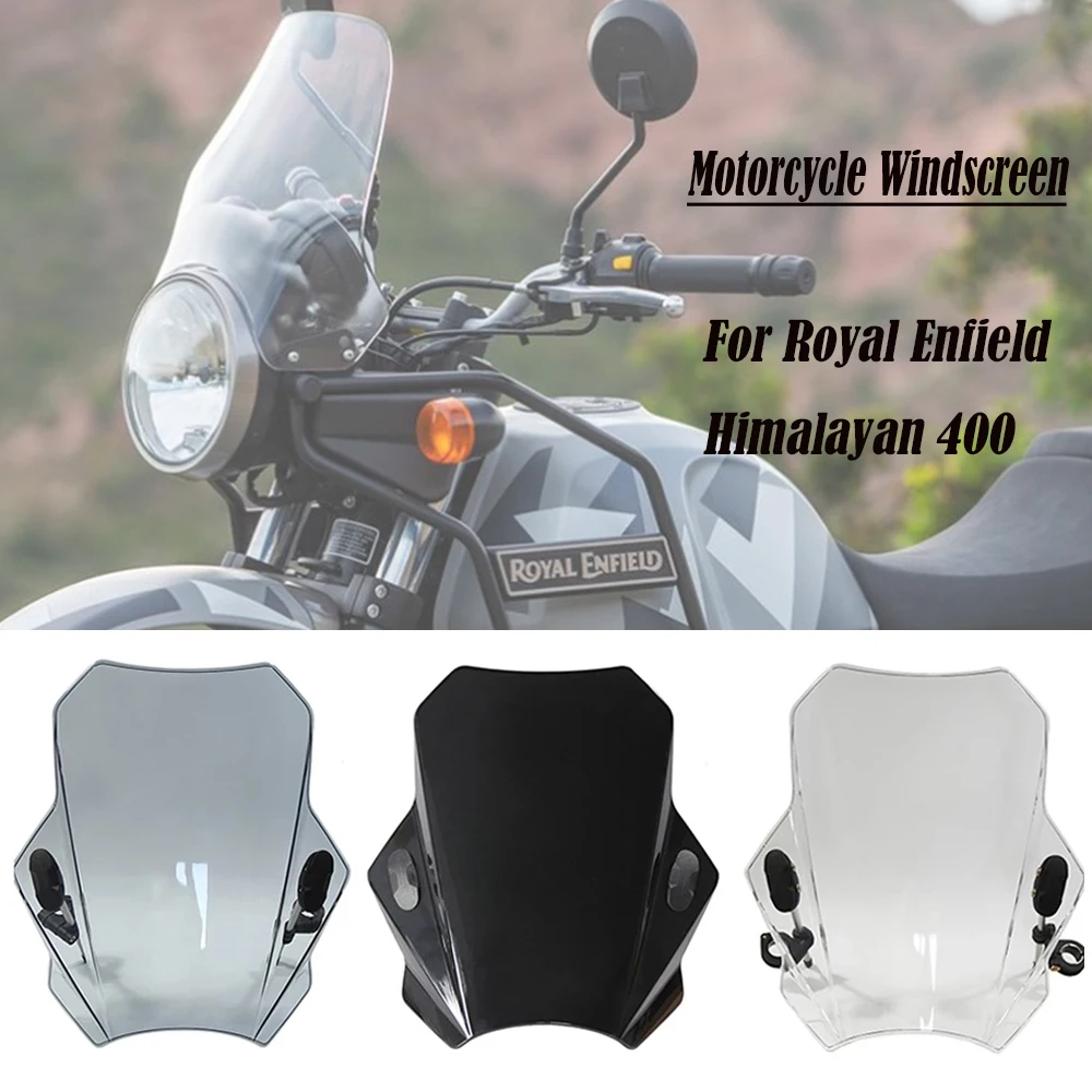 

For Himalayan 400 2021 New Universal Motorcycle Windshield Glass Cover Screen Deflector Motorcycle Accessories