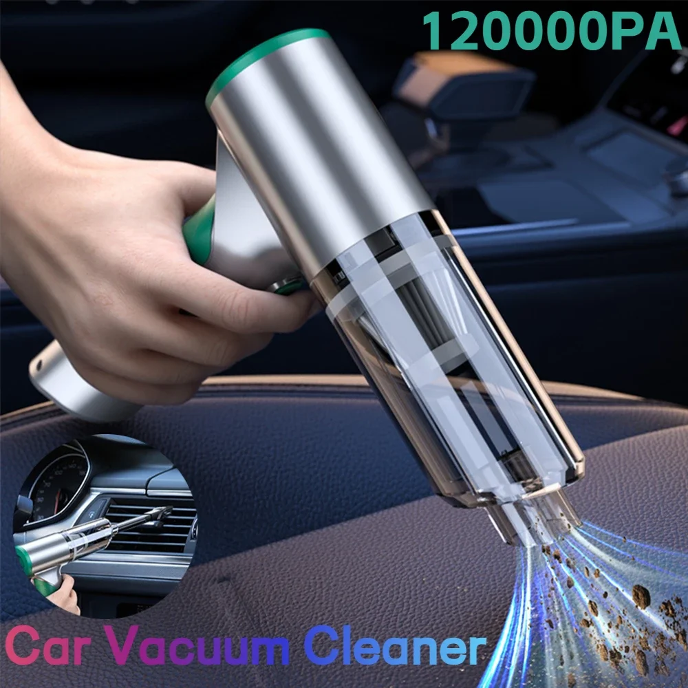 Car Vacuum Cleaner 120000Pa 120W Wireless Manual Hand Cleaning Machine