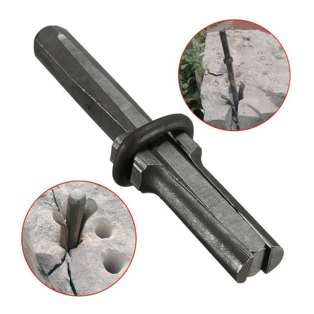 

16*105mm Stone Splitter Metal Plug Wedges For Splitting Hard Stone Rock Granite Concrete Hand Tool Accessories