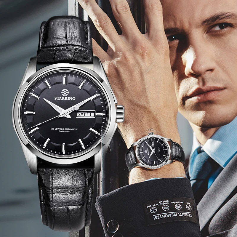 Men Mechanical Watch Miyota 8205 Movt Automatic Self-wind Waterproof Sapphire Wristwatch