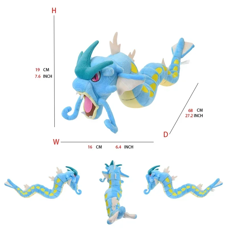 New Pokemon Plush Toy Dragonair Sprigatito  Charizard Cubone Rayquaza Gyarados Blastoise Leafeon Sylveon Stuffed Peluche Doll