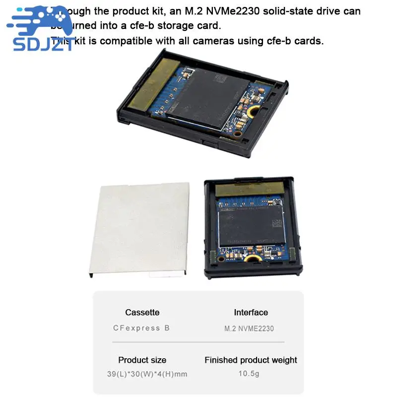 카메라 사진 스튜디오용 확장 메모리 카드 컨버터, NGFF M2 Mkey Nvme 2230 SSD-CF Express B 타입 어댑터