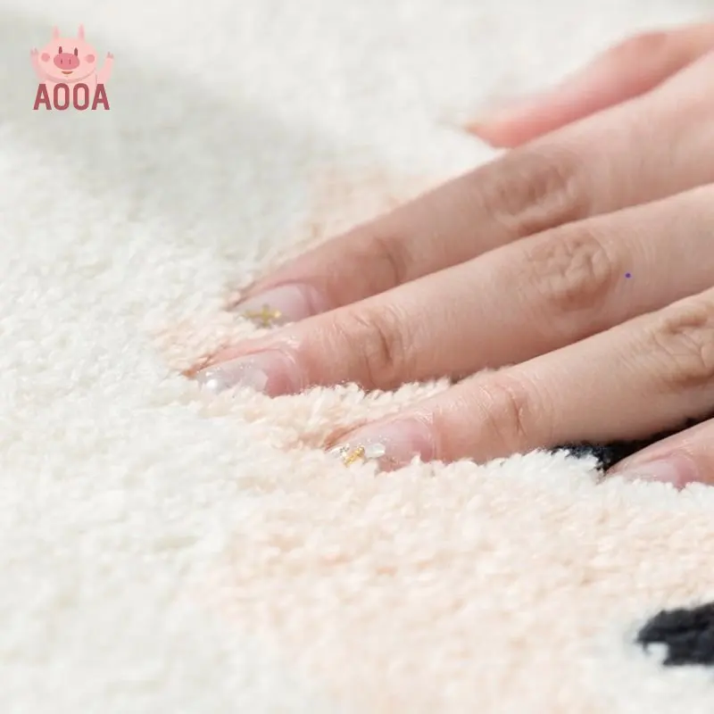 Pink Dots Fluffy Carpet For Living Room With Tassels, Plush Bedroom Rug,Soft Kids Rug,White Hairy Nursery Play Mats For Children 5