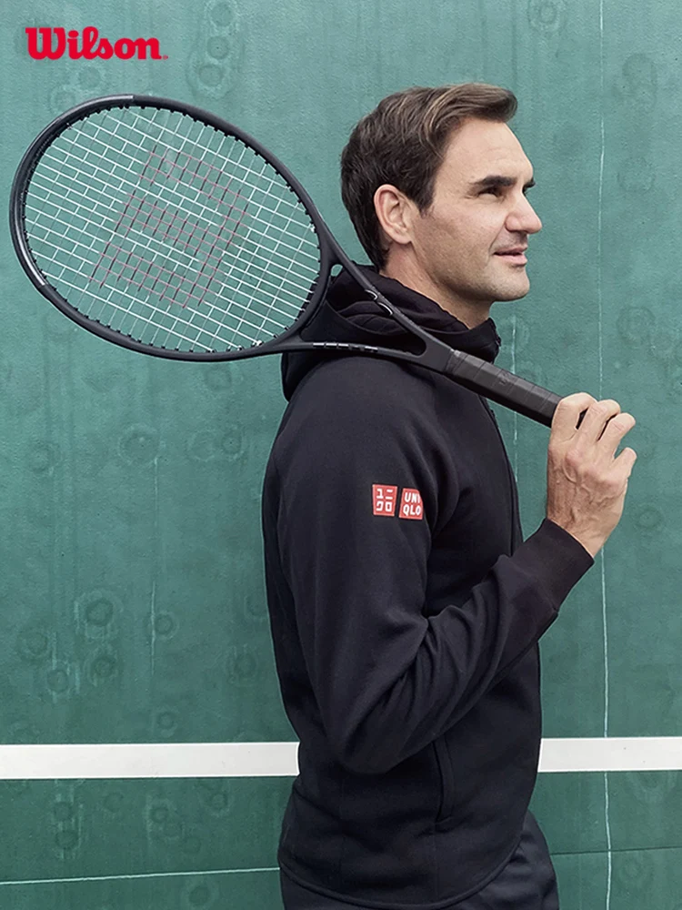 

Wilson Wilson wins Federer's signature Zheng Qinwen's same small black racket professional racket tennis racket PRO STAFF