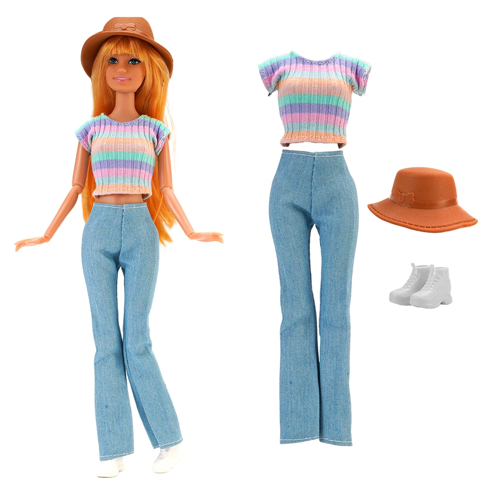 NK 1 sada denně sportswear panenka šaty pro barbie oblečení accesories 1/6 BJD domeček pro panenky miniaturní položky dívčí hraček JJ