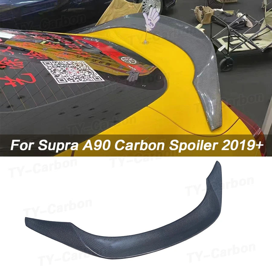 

High Quality Real Carbon Fiber Spoiler Rear Boot Racing Trunk Wing For Toyota Supra A90 MK5 2019 -2023 FRP Car Styling Bodykit