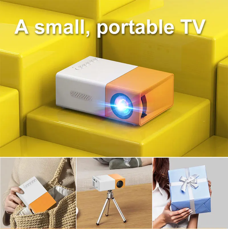 Mini Proiettore Smart 4K E 1080P - WiFi 6, Bluetooth 5.0, 280 ANSI Lumen - Portatile Per Cinema Casa O Esterno - Foto 4