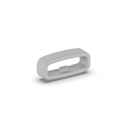 Premium 30 - Pack Silicone Watch Band Keeper Rings - Assorted Sizes 18/20/22mm - 20mm (Grey)