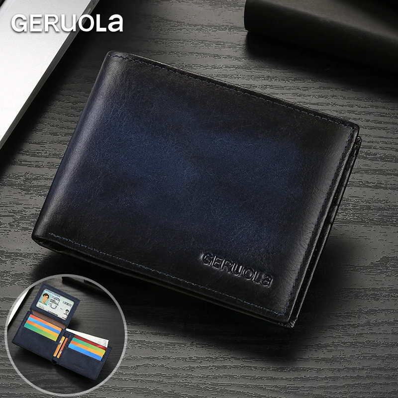 Bestseller Short Leather Wallet with RFID Blocking Technology