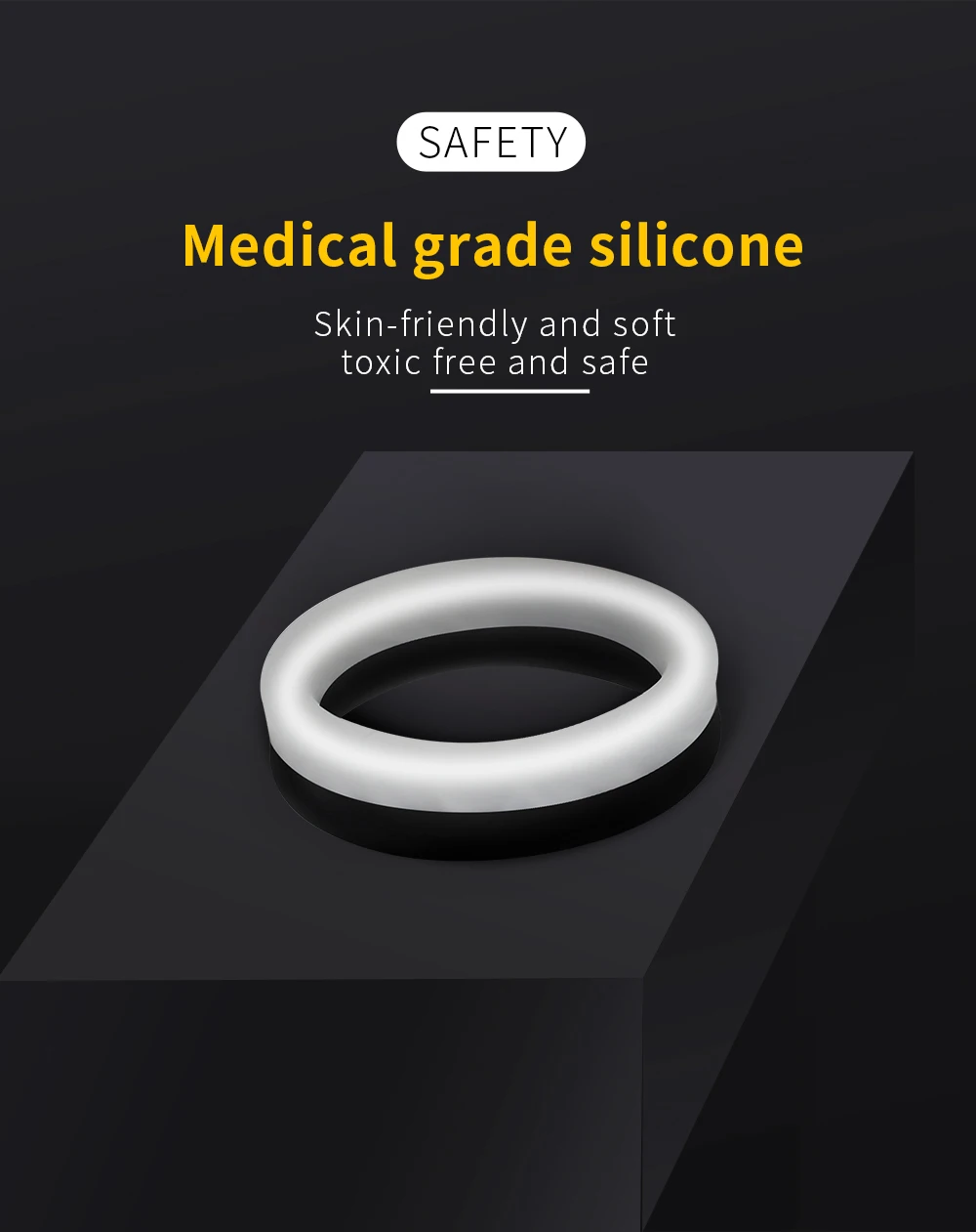 Silicone Delay Ring For Men Scrotum Lock For Longer Stamina_voghion.com