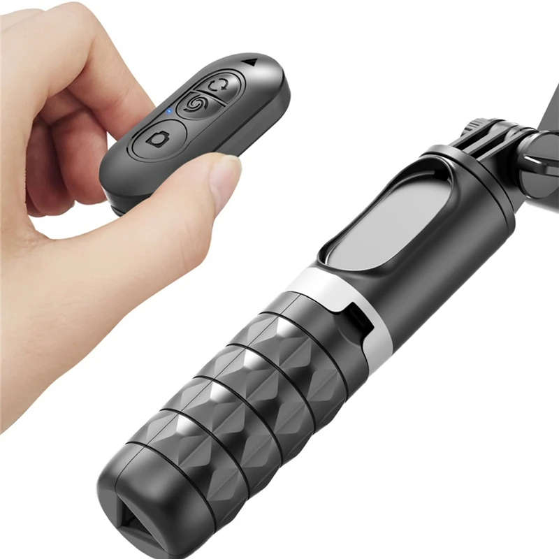 New Bluetooth Wireless Gimbal Stabilizer Selfie Stick 360 Degree Smart Face Tracking Live Recording with Fill Light handheld gimbal stabilizer