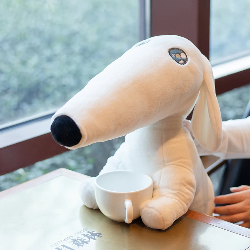 25/40CM INS Long Nosed Dog Plush Toys Kawaii Borzoi Let me do it for you Dog  Stuffed Animal Doll For Kids Boys Girls Lovely Gift - AliExpress