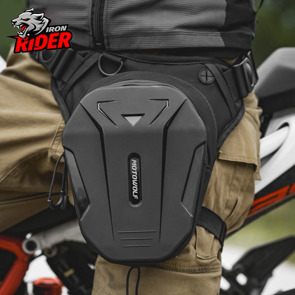 

2023 New Motorcycle Drop Leg Bag Hip Bum Motorcycle Bag Hard Shell Outdoor Casual Waist Bag Motorbike Pack Bags Multi-Function