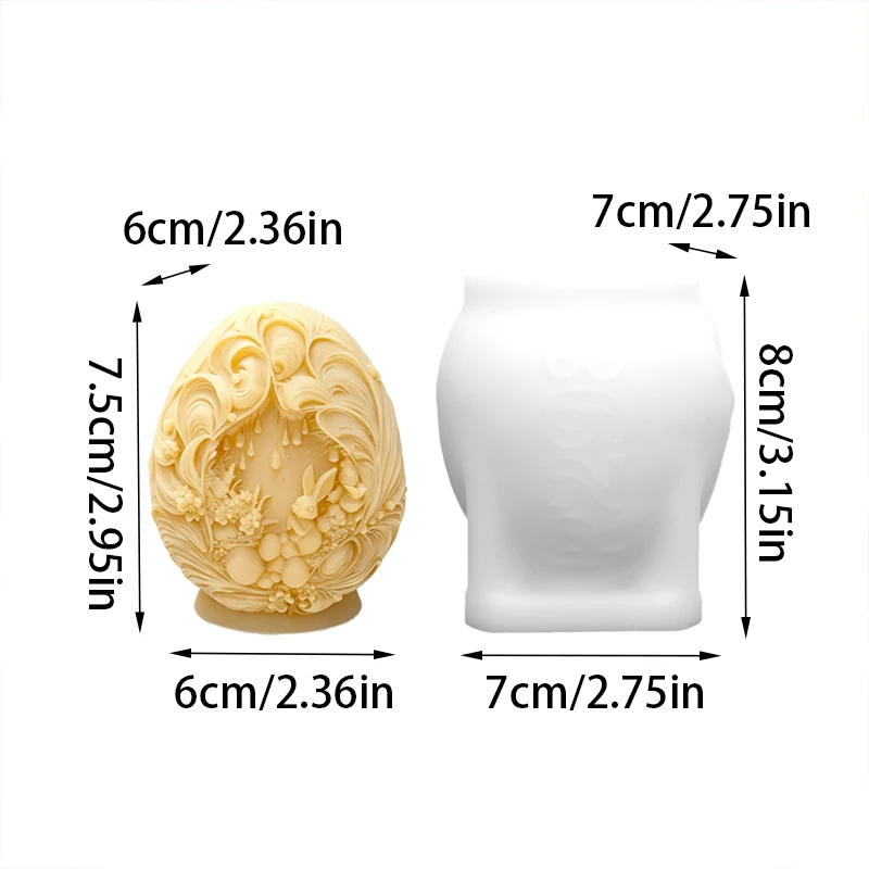 Easter Egg Candle Mold 2